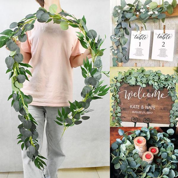 decorative flowers & wreaths green eucalyptus leaves garland wisteria artificial rattan fake plant silk leaf vines for wedding birthday part
decorative flowers & wreaths green eucalyptus leaves garland wisteria artificial rattan fake plant silk leaf vines for wedding birthday part