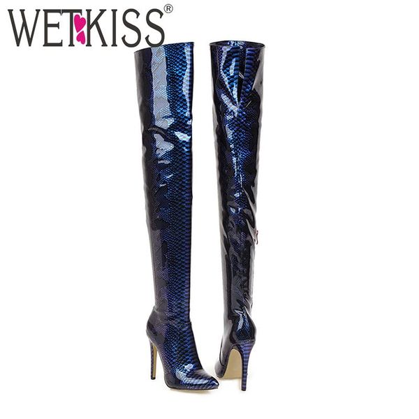 boots wetkiss over the knee women high heels boot female party shoes ladies print pu pointed toe winter big size 46, Black
boots wetkiss over the knee women high heels boot female party shoes ladies print pu pointed toe winter big size 46, Black