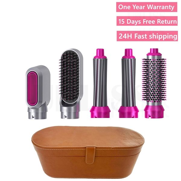 

5 in 1 curling straightening dryer brush air one step hair and volumizer styler electric blow comb 220122