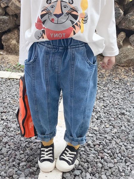 jeans children's soft denim harem pants spring autumn girls loose casual trousers, Blue
jeans children's soft denim harem pants spring autumn girls loose casual trousers, Blue