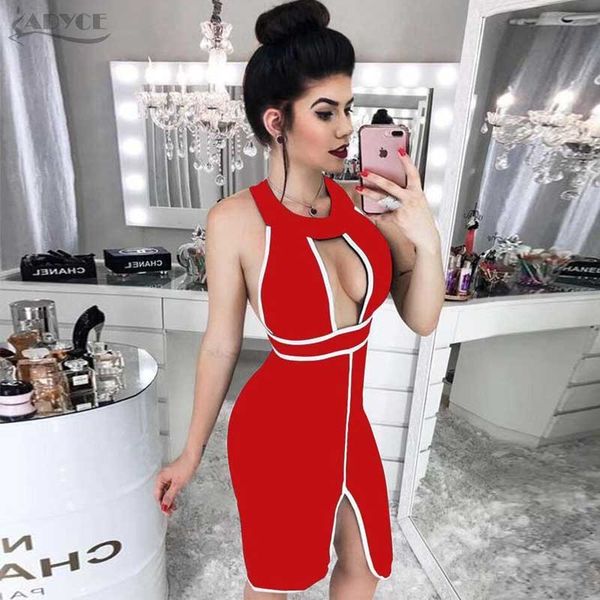 Attacked the est red black halter deep neckline no back sexy nightclub celebrity dress bandage (h2789), Black;gray
Attacked the est red black halter deep neckline no back sexy nightclub celebrity dress bandage (h2789), Black;gray