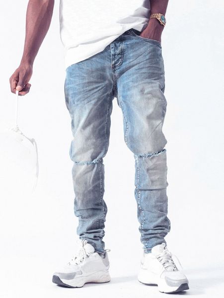 men bleach wash ripped frayed jeans n5hu#, Blue
men bleach wash ripped frayed jeans n5hu#, Blue