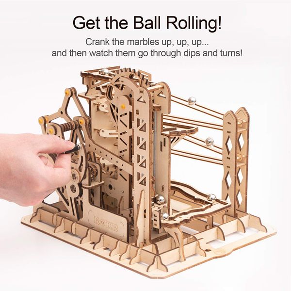rokr diy marble run game 3d wooden puzzle gear drive lift coaster model building kit toys for children lg503
rokr diy marble run game 3d wooden puzzle gear drive lift coaster model building kit toys for children lg503