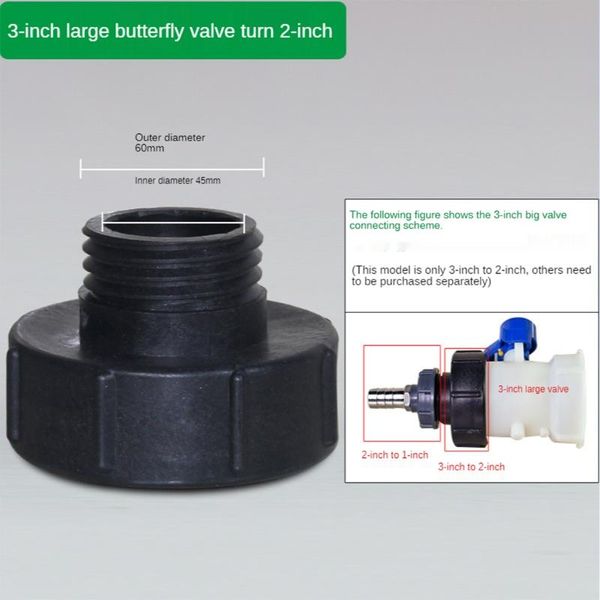 watering equipments 39xb ibc tote water tank hose adapter fitting 3 inch to 2 pipe tap connector
watering equipments 39xb ibc tote water tank hose adapter fitting 3 inch to 2 pipe tap connector