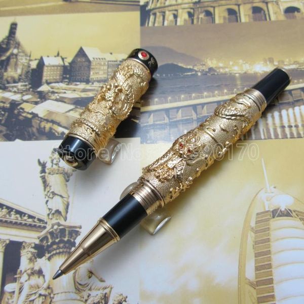 jinhao chinese "double dragons playing with the pearl" heavy pen antique silver advanced ballpoint gift box j92k3l pens, Blue;orange
jinhao chinese "double dragons playing with the pearl" heavy pen antique silver advanced ballpoint gift box j92k3l pens, Blue;orange