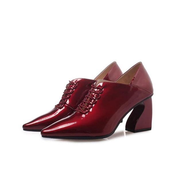 dress shoes genuine leather women single fashion length 22-24.5cm ladies spring autunm pumps cow glossy pointed toe, Black
dress shoes genuine leather women single fashion length 22-24.5cm ladies spring autunm pumps cow glossy pointed toe, Black