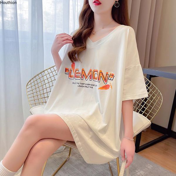 women's t-shirt houthion loose large size short sleeve letter printing tshirt casual fashion t shirt summer cotton top, White
women's t-shirt houthion loose large size short sleeve letter printing tshirt casual fashion t shirt summer cotton top, White