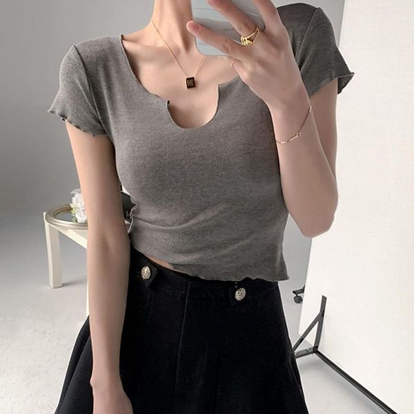 summer solid simple woman tshirts elegant slim fit short sleeve women tee fashion all match o neck soft t shirt women's t-shirt, White
summer solid simple woman tshirts elegant slim fit short sleeve women tee fashion all match o neck soft t shirt women's t-shirt, White