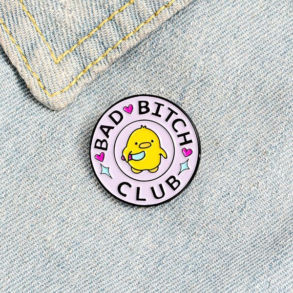 bad club round cartoon brooches small yellow duck paint enamel pins alloy brooch for women funny denim shirt badge jewelry gift clothes acce, Gray
bad club round cartoon brooches small yellow duck paint enamel pins alloy brooch for women funny denim shirt badge jewelry gift clothes acce, Gray