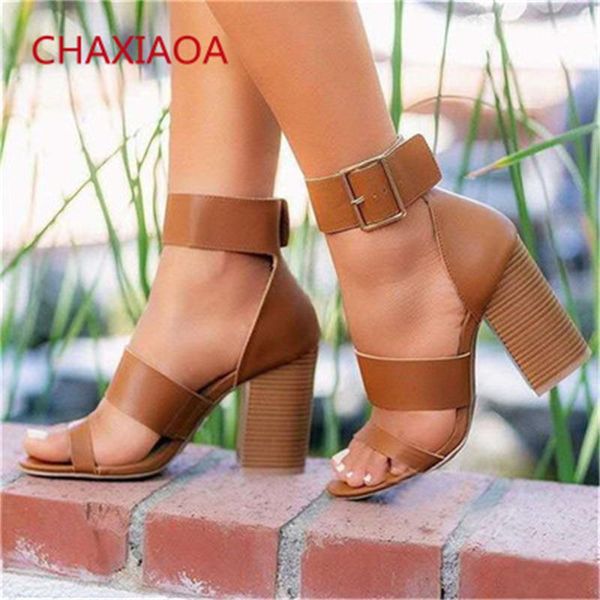 sandals chaxiaoa vintage leather women gladiator open toe buckle strap high heels ladies trend shoes 2021 female fashion, Black
sandals chaxiaoa vintage leather women gladiator open toe buckle strap high heels ladies trend shoes 2021 female fashion, Black