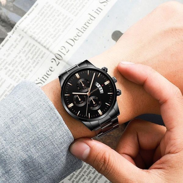 wristwatches 2021 fake three-eyed men's business alloy steel belt watch calendar quartz, Slivery;brown
wristwatches 2021 fake three-eyed men's business alloy steel belt watch calendar quartz, Slivery;brown