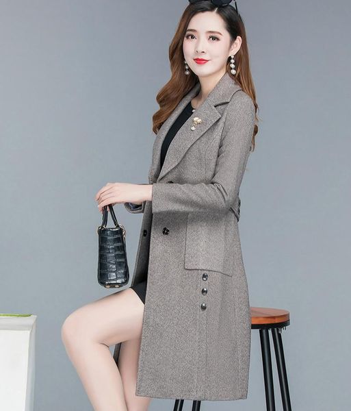 women's trench coats 2021 plus size woman coat autumn winter fashion vintage jackets jacket women long female, Tan;black
women's trench coats 2021 plus size woman coat autumn winter fashion vintage jackets jacket women long female, Tan;black