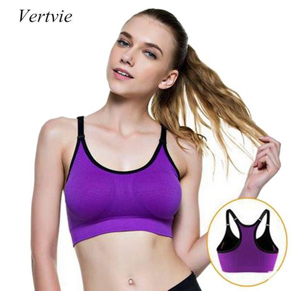 gym clothing vertvie five colors women padded tank athletic vest fitness sports bra stretch cotton seamless yoga bras drop, White;black
gym clothing vertvie five colors women padded tank athletic vest fitness sports bra stretch cotton seamless yoga bras drop, White;black