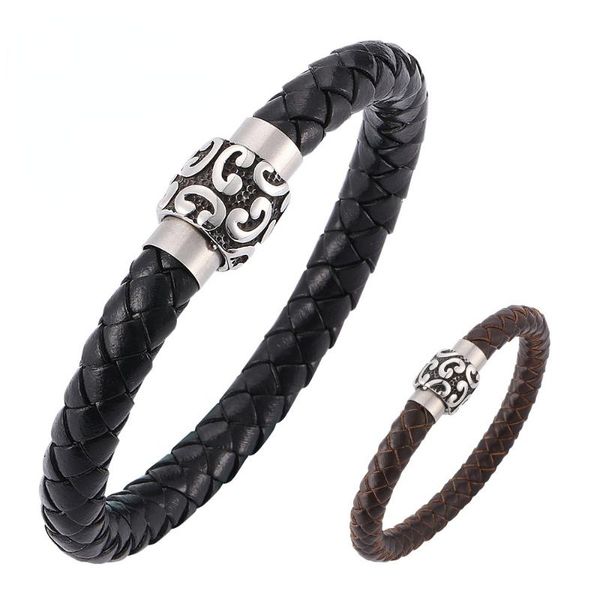 charm bracelets explosion style woven leather bracelet, stainless steel engraved magnetic buckle men's jewelry,, Golden;silver
charm bracelets explosion style woven leather bracelet, stainless steel engraved magnetic buckle men's jewelry,, Golden;silver