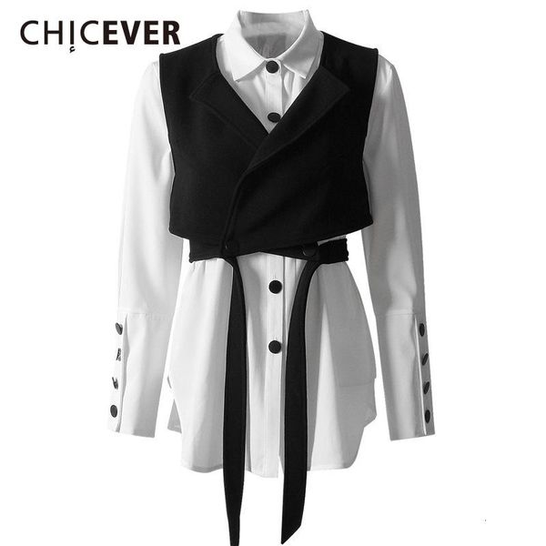 two piece dress chicever fashion sets lantern long sleeve white shirts lace up short vest women's set 2021 spring clothing
two piece dress chicever fashion sets lantern long sleeve white shirts lace up short vest women's set 2021 spring clothing