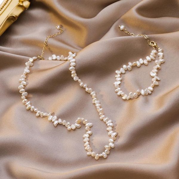 chains baroque style fashion personality creative design imitation pearl necklace and bracelet charm of women gift sell like cakes, Silver
chains baroque style fashion personality creative design imitation pearl necklace and bracelet charm of women gift sell like cakes, Silver