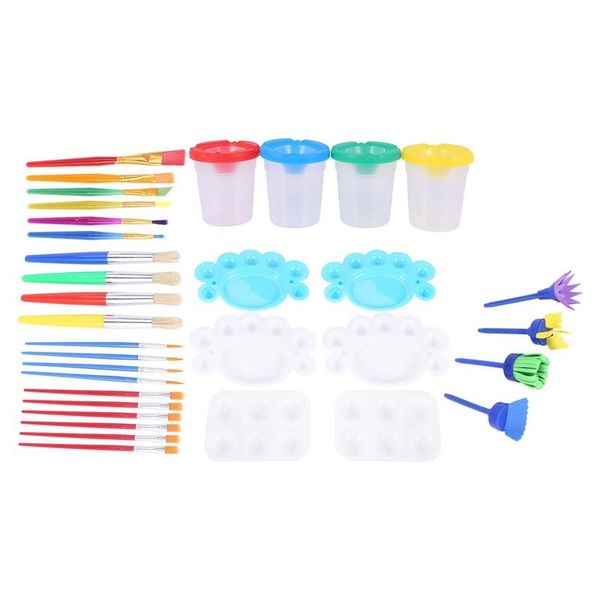 pcs paint brush sets painting tool kits with 4 sponge flower brushes cups 6 palettes 20 multi-size gift
pcs paint brush sets painting tool kits with 4 sponge flower brushes cups 6 palettes 20 multi-size gift