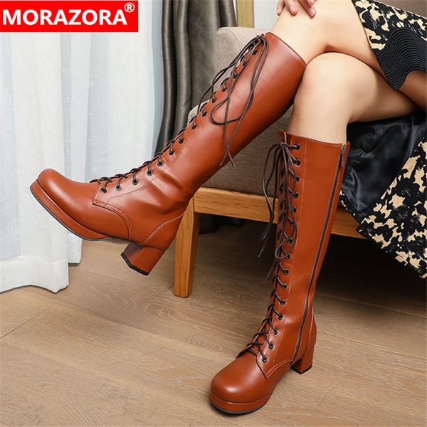 morazora big size 33-48 women boots thick heels square toe winter ladies shoes fashion lace up knee high boots 210506, Black
morazora big size 33-48 women boots thick heels square toe winter ladies shoes fashion lace up knee high boots 210506, Black