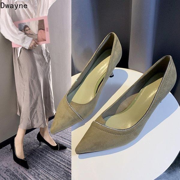 dress shoes concise elegant high heels wild womens 2021 temperament single shoe pointed stiletto work party pumps, Black
dress shoes concise elegant high heels wild womens 2021 temperament single shoe pointed stiletto work party pumps, Black