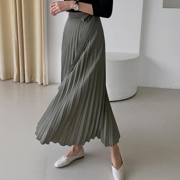 skirts limiguyue spring casual lace-up women pleated midi skirt high waist female long elegant loose lined wrap k401, Black
skirts limiguyue spring casual lace-up women pleated midi skirt high waist female long elegant loose lined wrap k401, Black