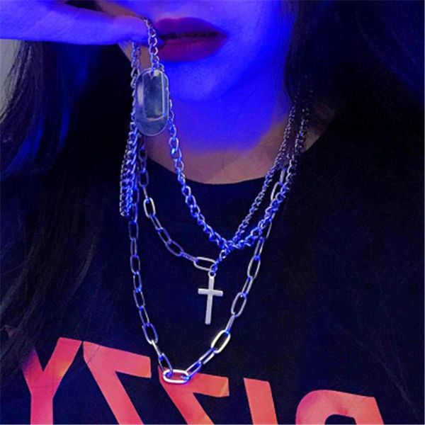 personality hip hop multilayer necklace metal cross pendant silver color chain for women men jewelry gift party favor
personality hip hop multilayer necklace metal cross pendant silver color chain for women men jewelry gift party favor