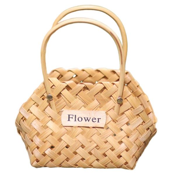 storage baskets 1pc handwoven flower basket wooden portable wood handbag wedding decoration (khaki)
storage baskets 1pc handwoven flower basket wooden portable wood handbag wedding decoration (khaki)