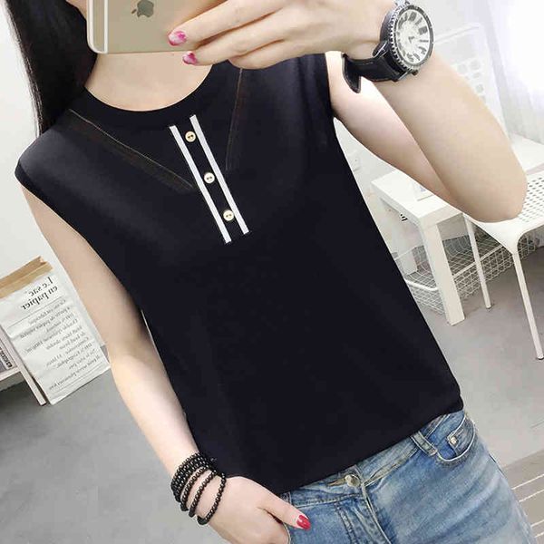 women's t-shirt shintimes hollow out tshirt woman button fashion t shirts women summer thin knitted sleeveless tee shirt femm, White
women's t-shirt shintimes hollow out tshirt woman button fashion t shirts women summer thin knitted sleeveless tee shirt femm, White