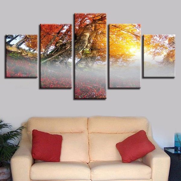 5 pieces red tree sunshine scenery canvas paintings poster living room wall art(no frame) modern home decor printed pictures
5 pieces red tree sunshine scenery canvas paintings poster living room wall art(no frame) modern home decor printed pictures
