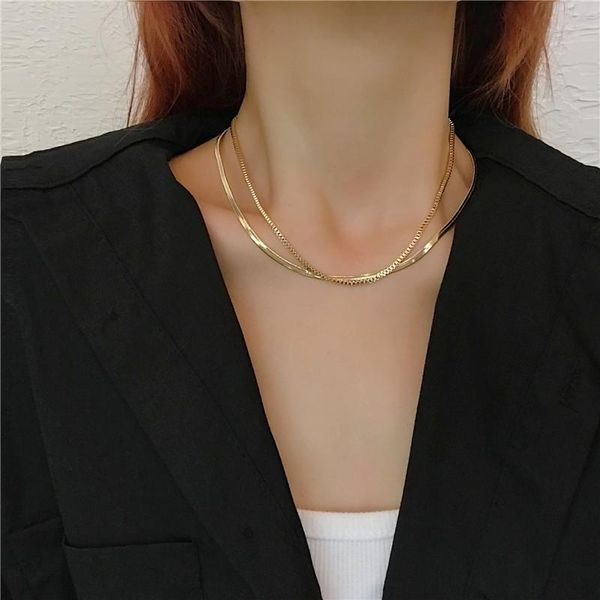 double-layer necklace female light luxury niche design simple clavicle chain personality fashion temperament neck chains, Silver
double-layer necklace female light luxury niche design simple clavicle chain personality fashion temperament neck chains, Silver