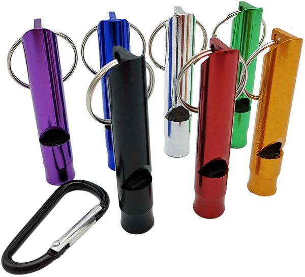aluminum emergency whistle keychain camping hiking outdoor sports tools multi-function training whistles, Silver
aluminum emergency whistle keychain camping hiking outdoor sports tools multi-function training whistles, Silver
