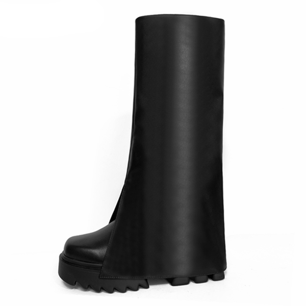 boots retro fashion winter women solid platform knee-high leather brand catwalks nightclub party designer shoes, Black
boots retro fashion winter women solid platform knee-high leather brand catwalks nightclub party designer shoes, Black