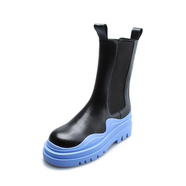 genuine leather women chelsea boots designer lady platform boot mixed colors girls rubber shoes thick sole, Black
genuine leather women chelsea boots designer lady platform boot mixed colors girls rubber shoes thick sole, Black