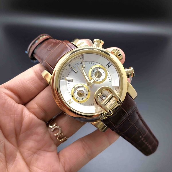 luxury watches for men all pointer work chronograph quartz watch leather business waterproof designer wristwatches montre, Slivery;brown
luxury watches for men all pointer work chronograph quartz watch leather business waterproof designer wristwatches montre, Slivery;brown