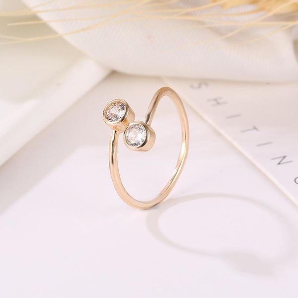 genuine pretty zircon rings wholesale special jewelry double imitation diamond rings open bracelet, Silver
genuine pretty zircon rings wholesale special jewelry double imitation diamond rings open bracelet, Silver