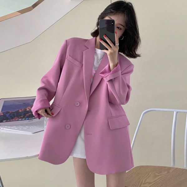 women pink casual solid color big size blazer notched long sleeve coats loose jacket fashion autumn 16f0665 210510, White;black
women pink casual solid color big size blazer notched long sleeve coats loose jacket fashion autumn 16f0665 210510, White;black