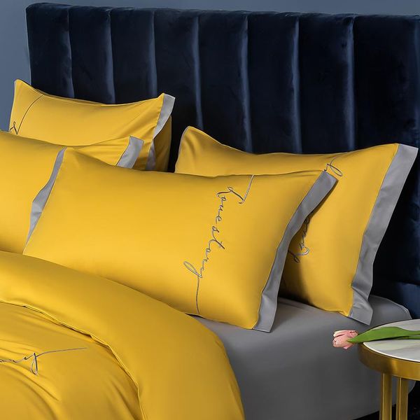 pillow case european style yellow solid color satin sanding pillowcase embroidery washed silk sleep cushion cover 2pcs #/
pillow case european style yellow solid color satin sanding pillowcase embroidery washed silk sleep cushion cover 2pcs #/