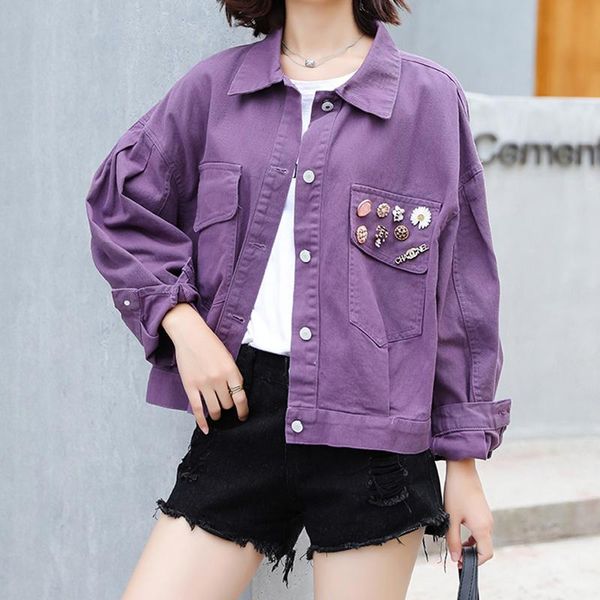 women's jackets denim jacket short style net red spring 2021 slim korean version of the small daisy product, Black;brown
women's jackets denim jacket short style net red spring 2021 slim korean version of the small daisy product, Black;brown