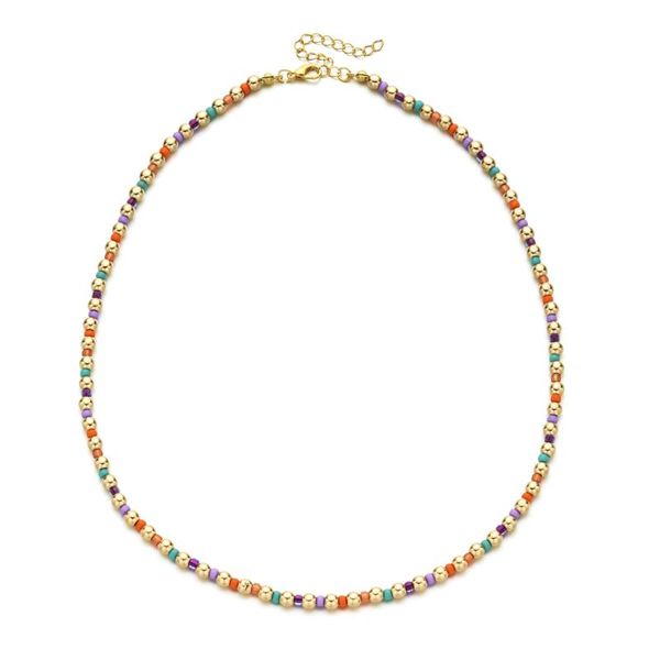 chains bohemia style gold color cute glass beaded necklace multicolor short chokers charm necklaces sweet neck jewelry for women girls, Silver
chains bohemia style gold color cute glass beaded necklace multicolor short chokers charm necklaces sweet neck jewelry for women girls, Silver