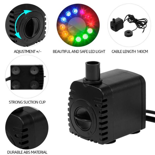 ultra-quiet usb water pump with power cord ip68 waterproof for aquarium fish tank fountain swimming pools cottages garden decorations
ultra-quiet usb water pump with power cord ip68 waterproof for aquarium fish tank fountain swimming pools cottages garden decorations