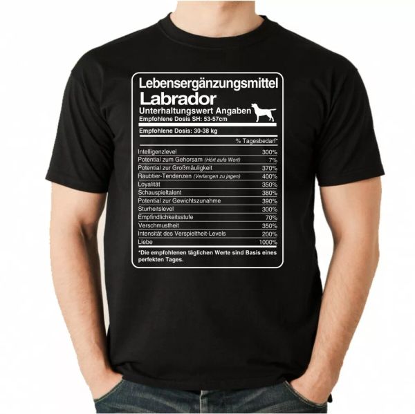 T-Shirt Unisex dose Labrador Life Supplements Men Dog LABBY Labbie, Mainly pictures
T-Shirt Unisex dose Labrador Life Supplements Men Dog LABBY Labbie, Mainly pictures