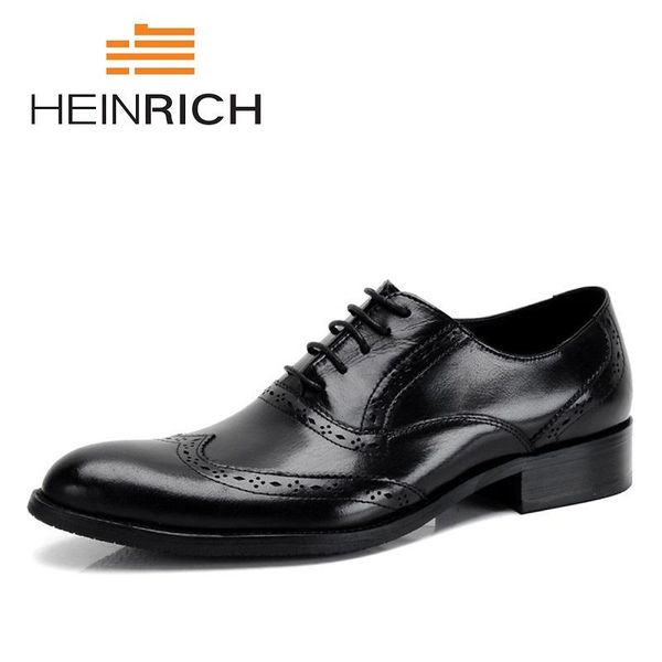 dress shoes heinrich luxury italian genuine leather men wedding oxford lace-up office men's brand formal footwear, Black
dress shoes heinrich luxury italian genuine leather men wedding oxford lace-up office men's brand formal footwear, Black