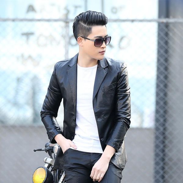 men's fur & faux dhfinery leather jacket men spring autumn slim short design business casual mens black blue motorcycle m -5xl 8838
men's fur & faux dhfinery leather jacket men spring autumn slim short design business casual mens black blue motorcycle m -5xl 8838