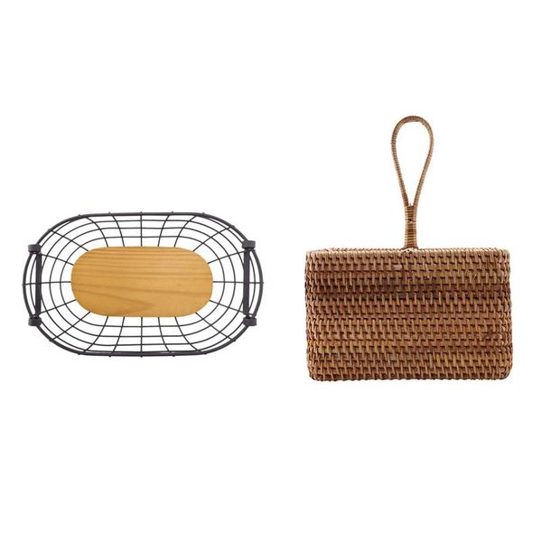 storage baskets big deal 2 pcs basket: 1 iron storefront decoration basket & hand-woven wicker straw
storage baskets big deal 2 pcs basket: 1 iron storefront decoration basket & hand-woven wicker straw