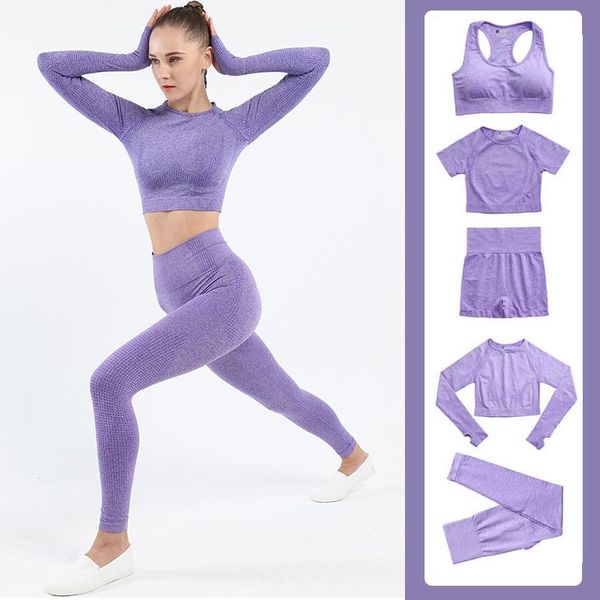 yoga outfit 5pcs seamless women set sportswear workout gym fitness clothing long sleeve crop and sports bra high waist leggings
yoga outfit 5pcs seamless women set sportswear workout gym fitness clothing long sleeve crop and sports bra high waist leggings