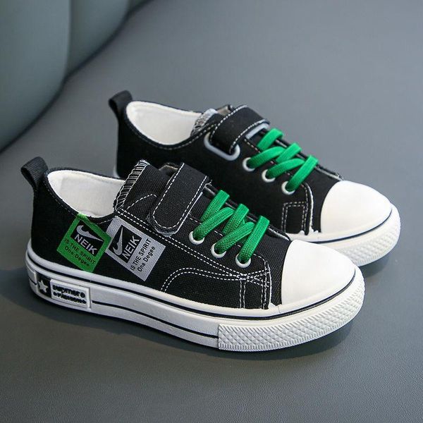 solid bottom children's canvas shoes with spring and autumn biscuit non-slip leisure for boys girls kids athletic & outdoor, Black
solid bottom children's canvas shoes with spring and autumn biscuit non-slip leisure for boys girls kids athletic & outdoor, Black