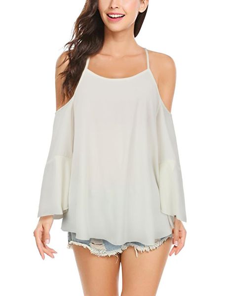 women's tanks & camis fashion women round collar with narrow straps sleeveless shirt casual loose blouse, White
women's tanks & camis fashion women round collar with narrow straps sleeveless shirt casual loose blouse, White