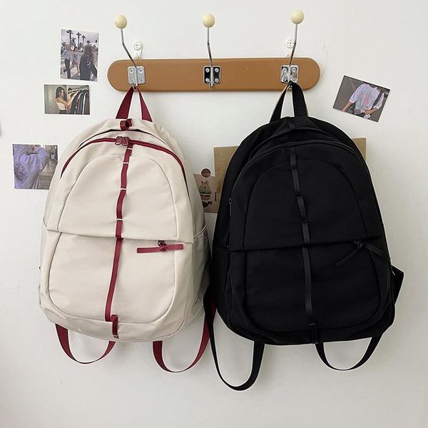 school bags ins schoolbag female autumn college student backpack niche design computer bag contrast color simple
school bags ins schoolbag female autumn college student backpack niche design computer bag contrast color simple