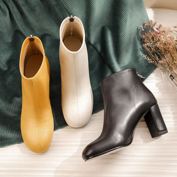 boots bottes femme winter high heel shoes women's ankle soft sheep leather sweet beauty lady simple zipper mujer, Black
boots bottes femme winter high heel shoes women's ankle soft sheep leather sweet beauty lady simple zipper mujer, Black