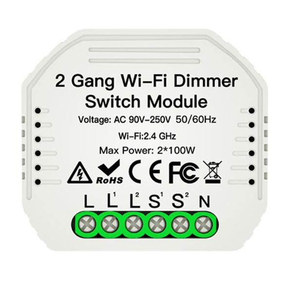 dimmers 1 / 2 gang smart light switch diy wifi dimmer module app remote control way home support life/tuya
dimmers 1 / 2 gang smart light switch diy wifi dimmer module app remote control way home support life/tuya