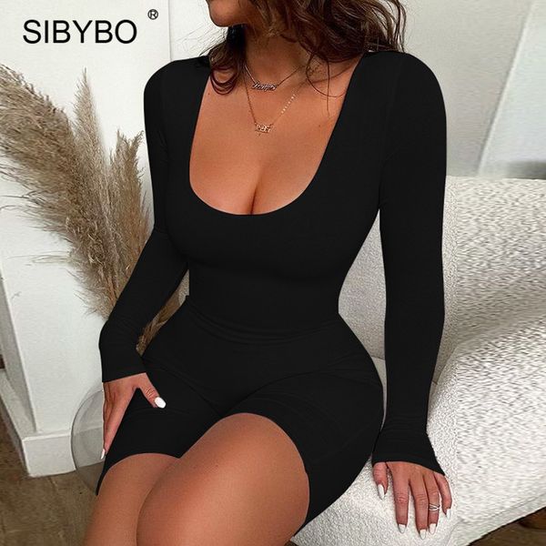 sibybo black long sleeve slim playsuit women spring o-neck backless rompers womens jumpsuit femme casual body overalls, Black;white
sibybo black long sleeve slim playsuit women spring o-neck backless rompers womens jumpsuit femme casual body overalls, Black;white